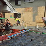Pouring the concrete slab 3
